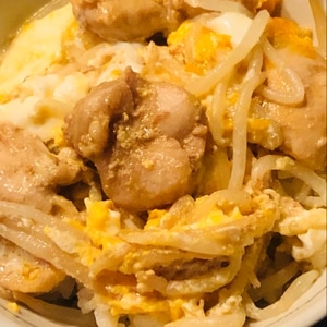 もやしで★親子丼